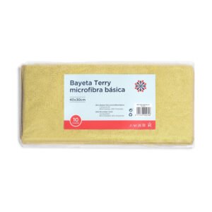 BAYETA BASICA MICROFIBRA PACK 10 40X30 CM 280GR AMARILLA