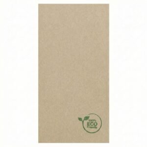 SERVILLETAS 40X40 NATURAL 1/8 2C PP 1800 UNDS