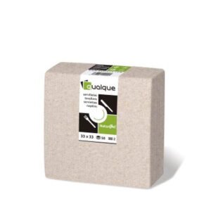 SERVILLETAS MICROCEL 33X33 1/4 NATURAL 1000 UNDS