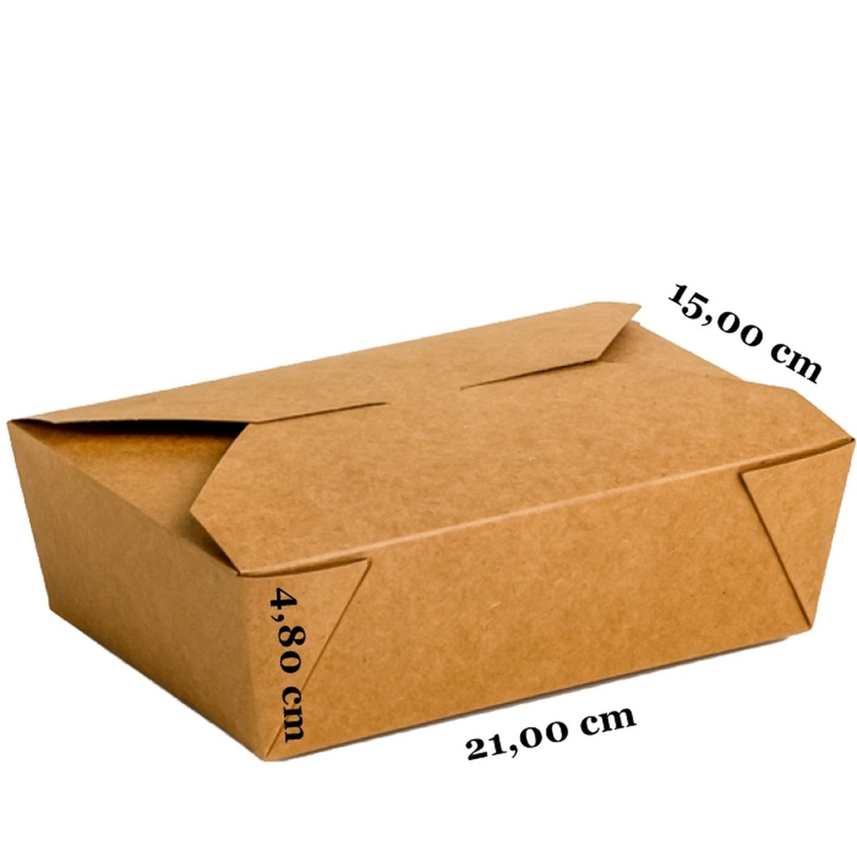 CAJA ENVASE KRAFT 1500ML - Imagen 2