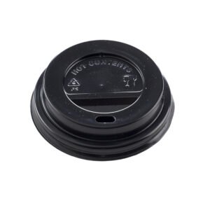 TAPA VASO CARTÓN 7,5 OZ NEGRA TRAVEL 70 mm