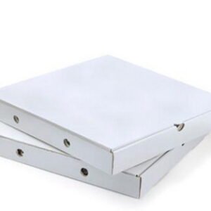 CAJA PIZZA BLANCA 30X30X3,5 100 UNIDADES